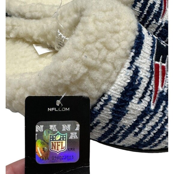 New England Patriots NFL Football Slippers Slip On House Shoes Womens Small 5/6‎ - Picture 4 of 14